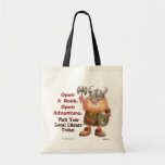Open A Book. Open Adventure. Canvas Bag