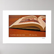 Open book poster