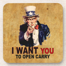 Open Carry Beverage Coasters