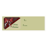 Open Christmas Present Gift Tags business cards