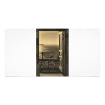 Open door-Retro Photo Card Template
