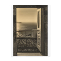 Open door-Retro Postcards