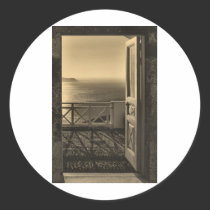 Open door-Retro stickers