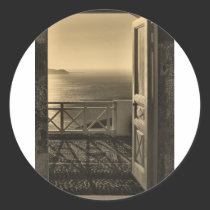 Open door-Retro stickers
