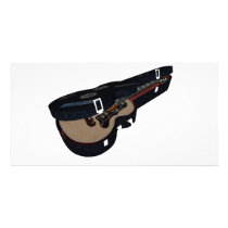 Open Guitar Case Photo Greeting Card