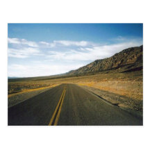 Open Highway- Death Valley Post Card