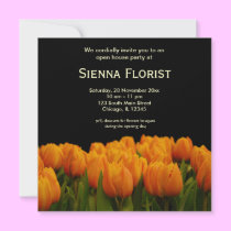 Open House Florist business invitations
