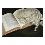 Open law book with wig, England Invitations