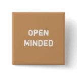 Open Minded. Light Brown. buttons