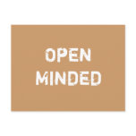 Open Minded. Light Brown. postcards
