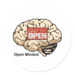 Open Minded stickers