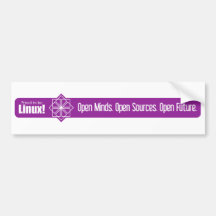 Open Minds, Open Sources, Open Future - CentOS Bumper Stickers