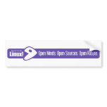 Open Minds, Open Sources, Open Future - Gentoo Bumper Stickers