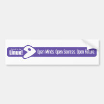 Open Minds, Open Sources, Open Future - Gentoo Bumper Stickers
