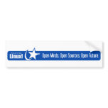 Open Minds, Open Sources, Open Future - Mandrake bumper stickers