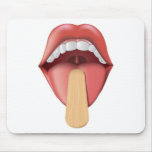 Open Mouth With Tongue Depressor Mousepad