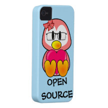 Open Source Chick (Women in Computing Technology) Case-Mate iPhone 4 Cases