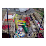 Open Tackle Box Greeting Cards