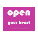 Open your Heart Postcard