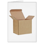 Opened cardboard box