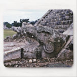 Opened Mouth View Of Serpent On El Castillo mousepads
