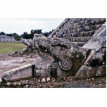 Opened Mouth View Of Serpent On El Castillo photo sculptures