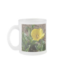 Opened Yellow Daffodil Coffee Mugs