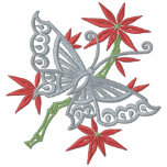 Openwork Butterfly embroidered shirts