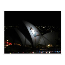opera house vivid dance postcard
