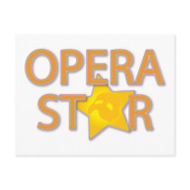 Opera Star Postcard