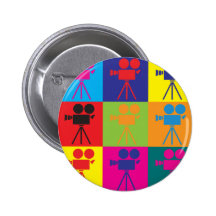 Operating a Camera Pop Art Pin