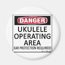Operating Area Ukulele Fridge Magnet
