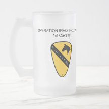 OPERATION IRAQI FREEDOM 1ST CAVALRY DIV BLACKJACK COFFEE MUG