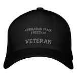 OPERATION IRAQI FREEDOM, VETERAN embroidered hats