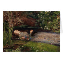 Ophelia by John Everett Millais Card
