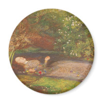 Ophelia by Sir John Everett Millais Refrigerator Magnet