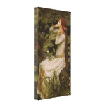 Ophelia (By the Pond) JW Waterhouse, Victorian Art Canvas Prints