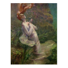 Ophelia Drowning, 1895 Postcards