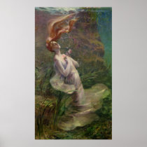 Ophelia Drowning, 1895 Posters