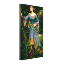 Ophelia ~ John William Waterhouse Stretched Canvas Prints