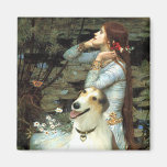 Ophelia Seated -  Borzoi Magnet