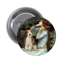Ophelia Seated - Wire Fox Terrier 3 Pin