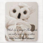 Ophelia - The Romantic Owl mousepads