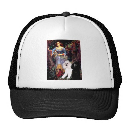Ophelia (Woods)-2 Standard Poodles Trucker Hats