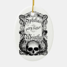 Ophelia's Very Bitter Absinthe Christmas Ornaments