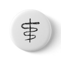 Ophiuchus. Astrological Zodiac Sign. Black. Pins