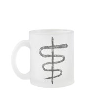 Ophiuchus. Astrological Zodiac Sign. Black. Coffee Mug