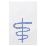 Ophiuchus - Blue. Zodiac Astrology Sign. Custom flyers