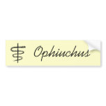 Ophiuchus. Zodiac Sign. Black Sketch. Custom bumper stickers
