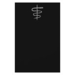 Ophiuchus. Zodiac Sign in Grey. Full Colour Flyer